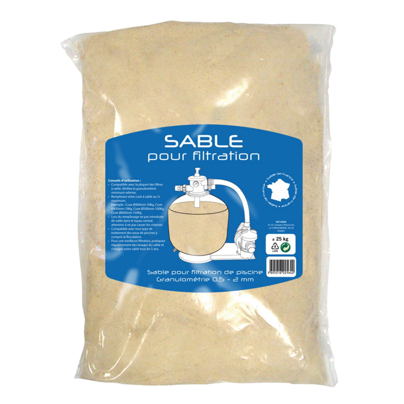 Sable pour filtration piscine